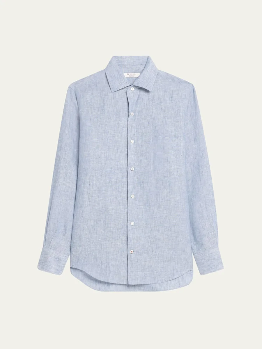 Andre Button Down Linen Solaire Shirt - 1