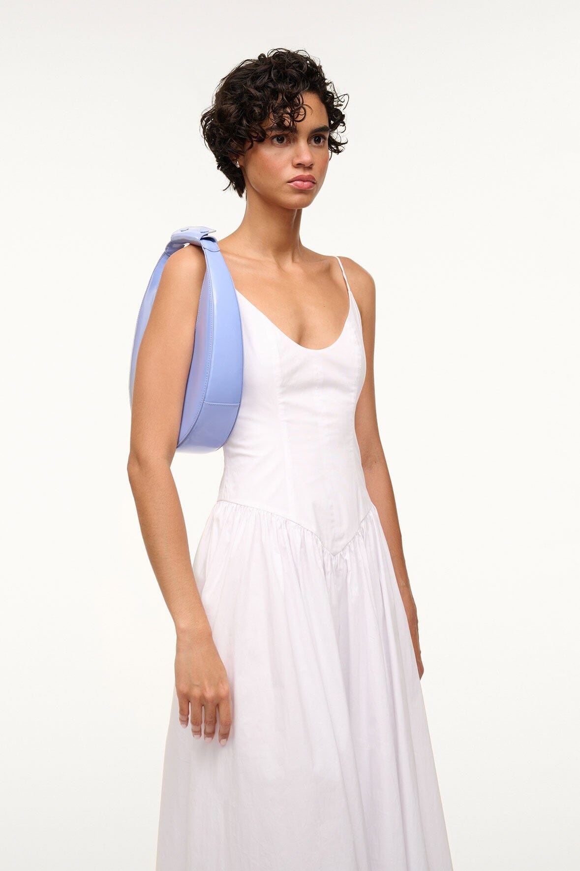 STAUD MOON BAG BLUE HYDRANGEA - 4