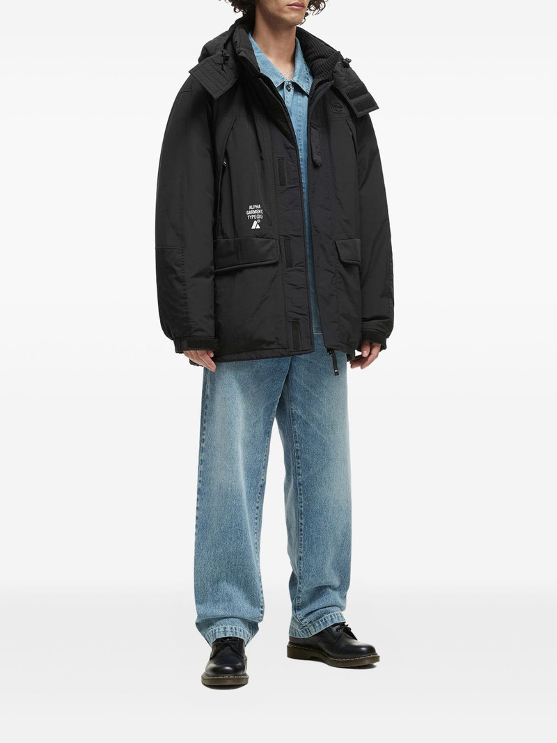 ALPHA INDUSTRIES hooded padded jacket outlook