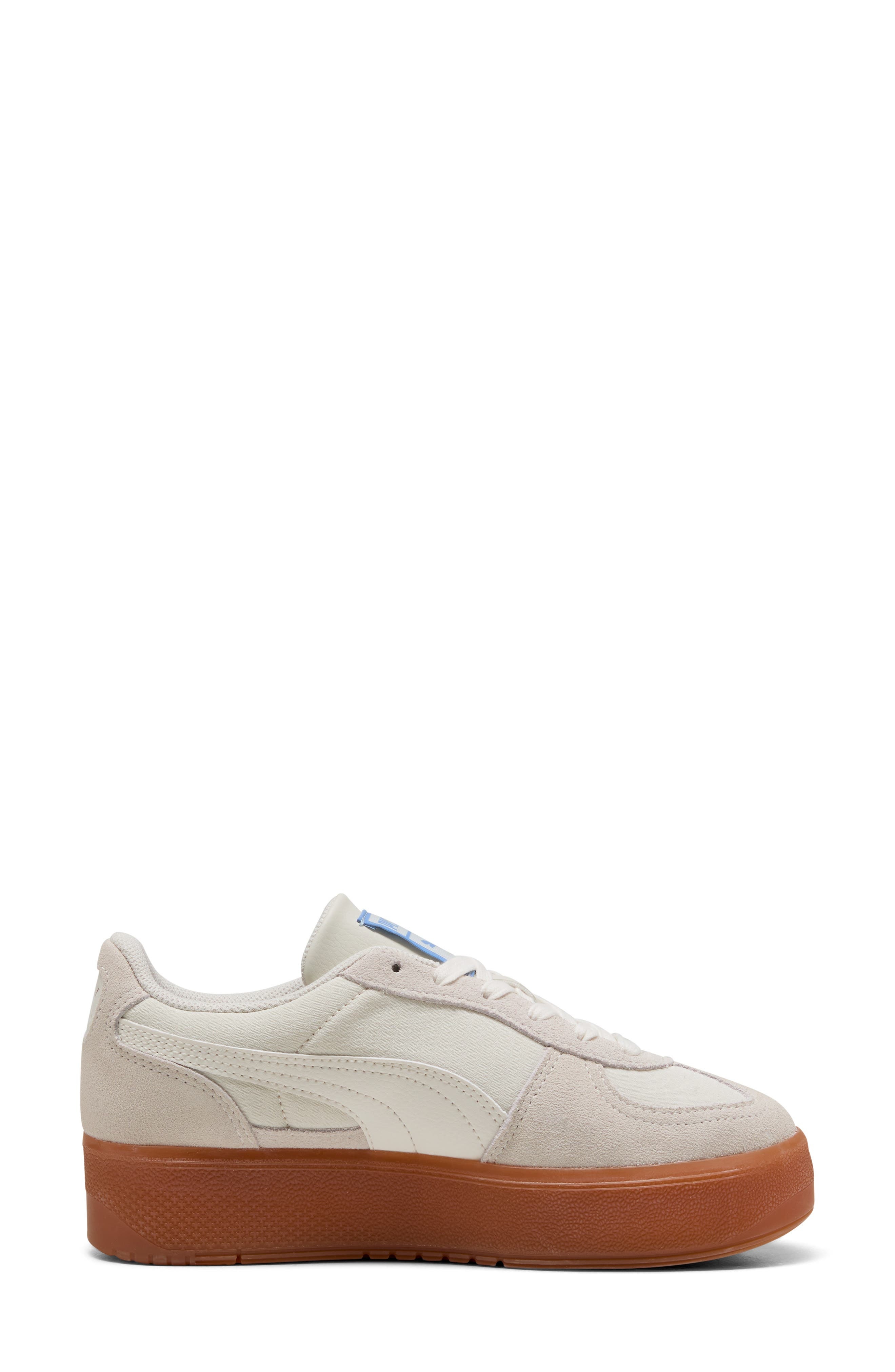 PUMA Palermo Elevata Platform Sneaker in Warm White/Gum at Nordstrom - 6