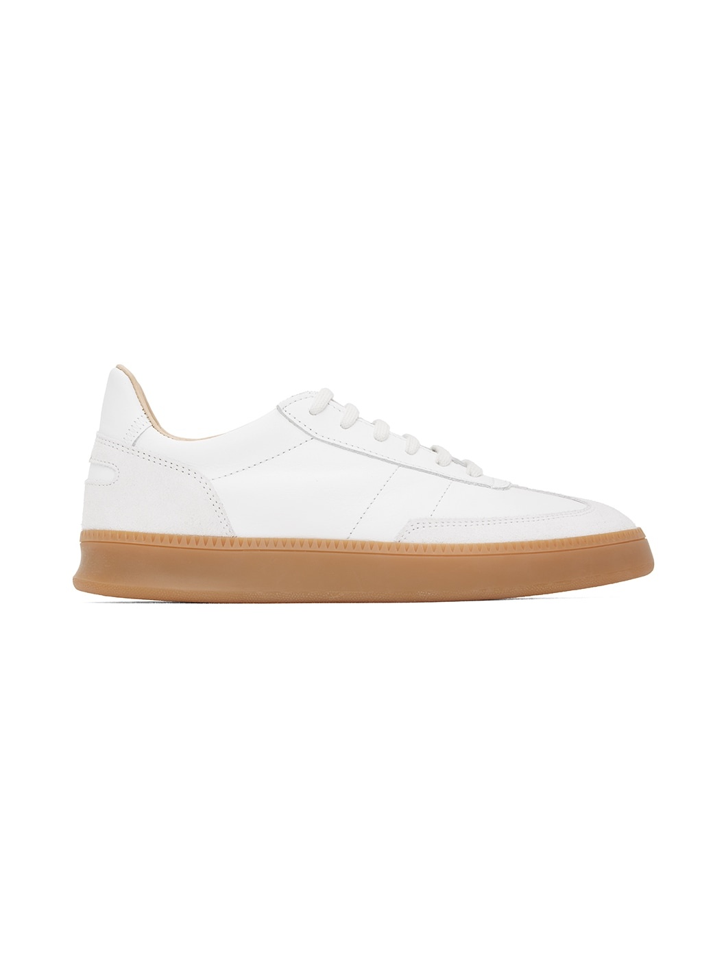 White Smash Low Nappa Sneakers - 1