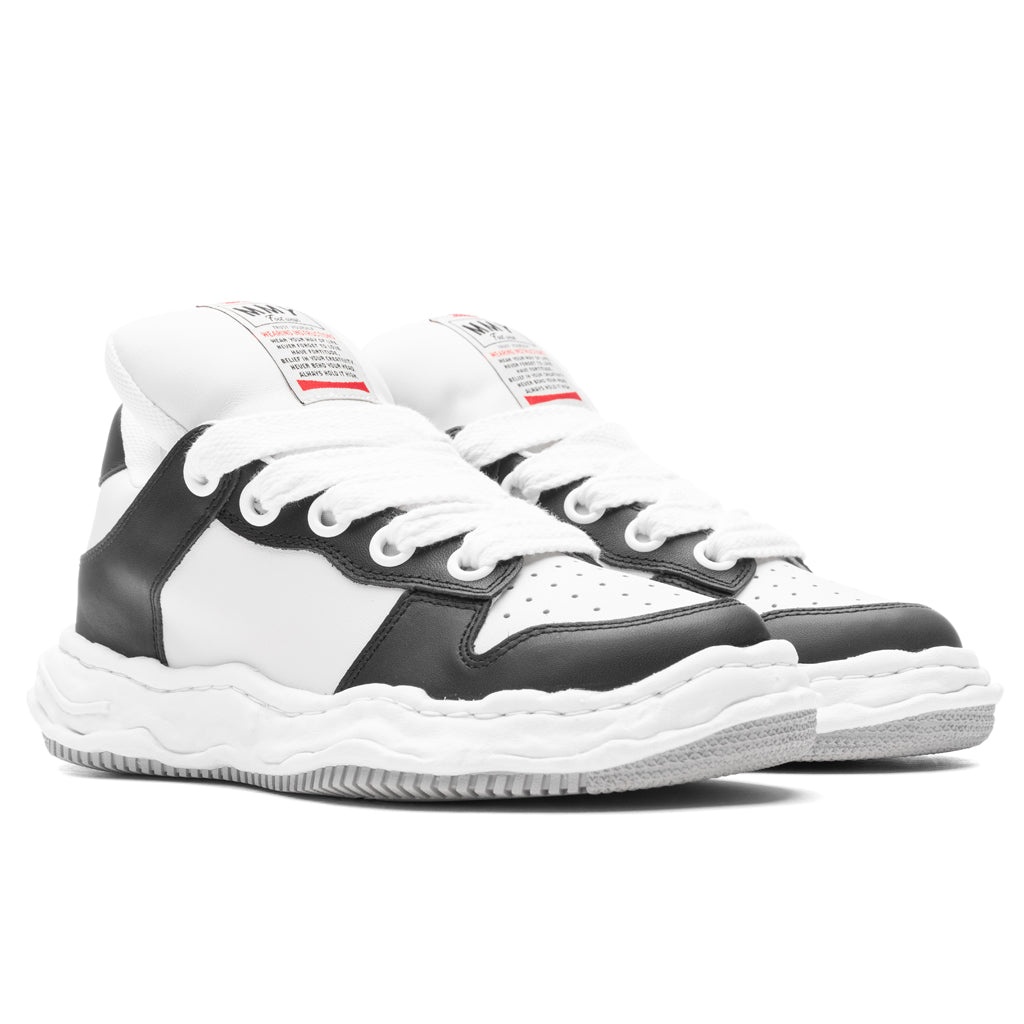WAYNE LOW TOP SNEAKERS - BLACK/WHITE - 2