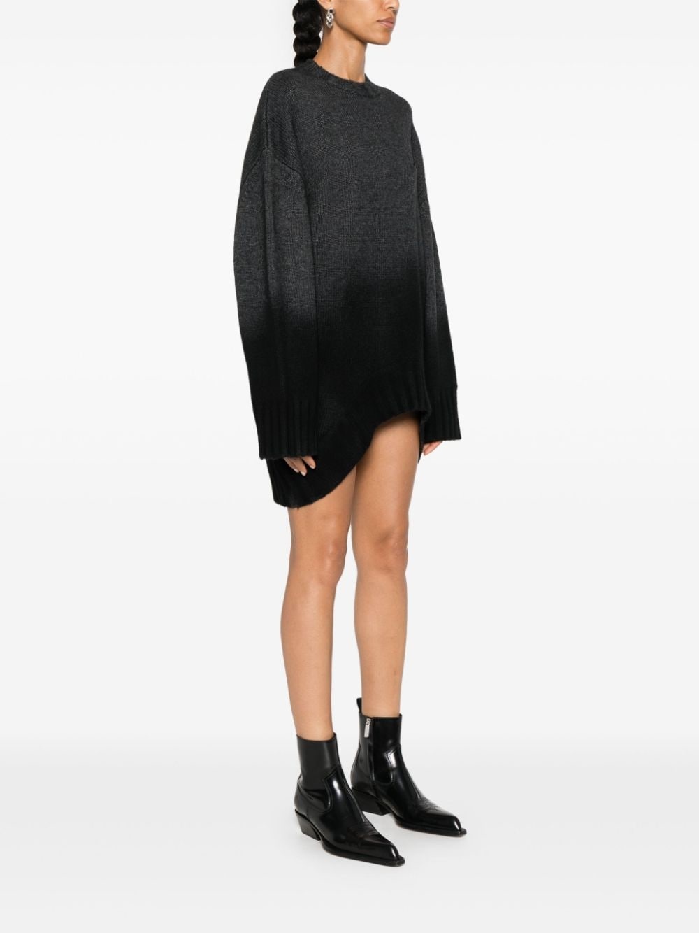 ribbed-knit mini dress - 3