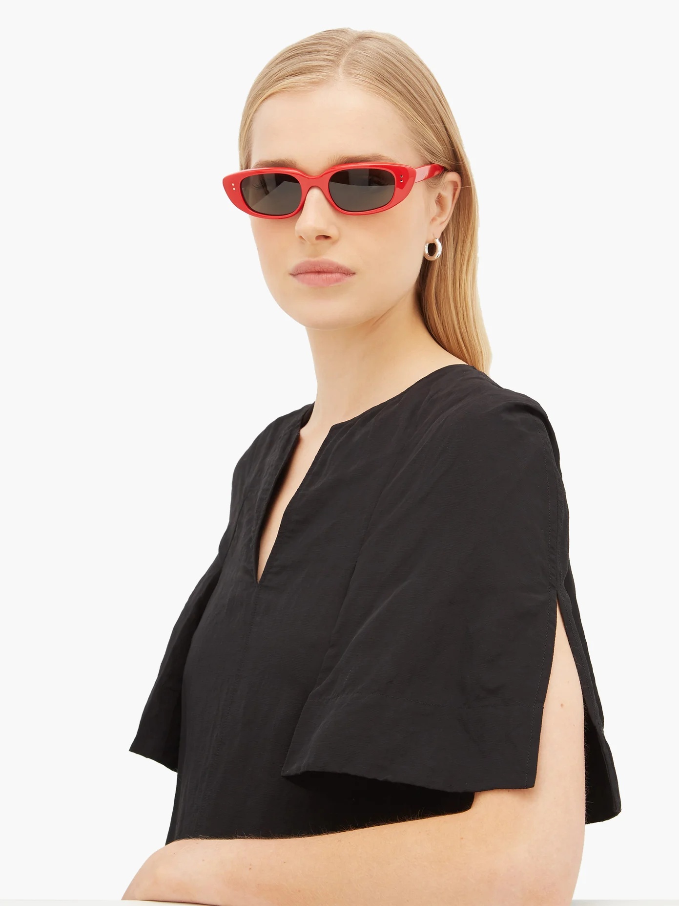 Oval acetate sunglasses - 2