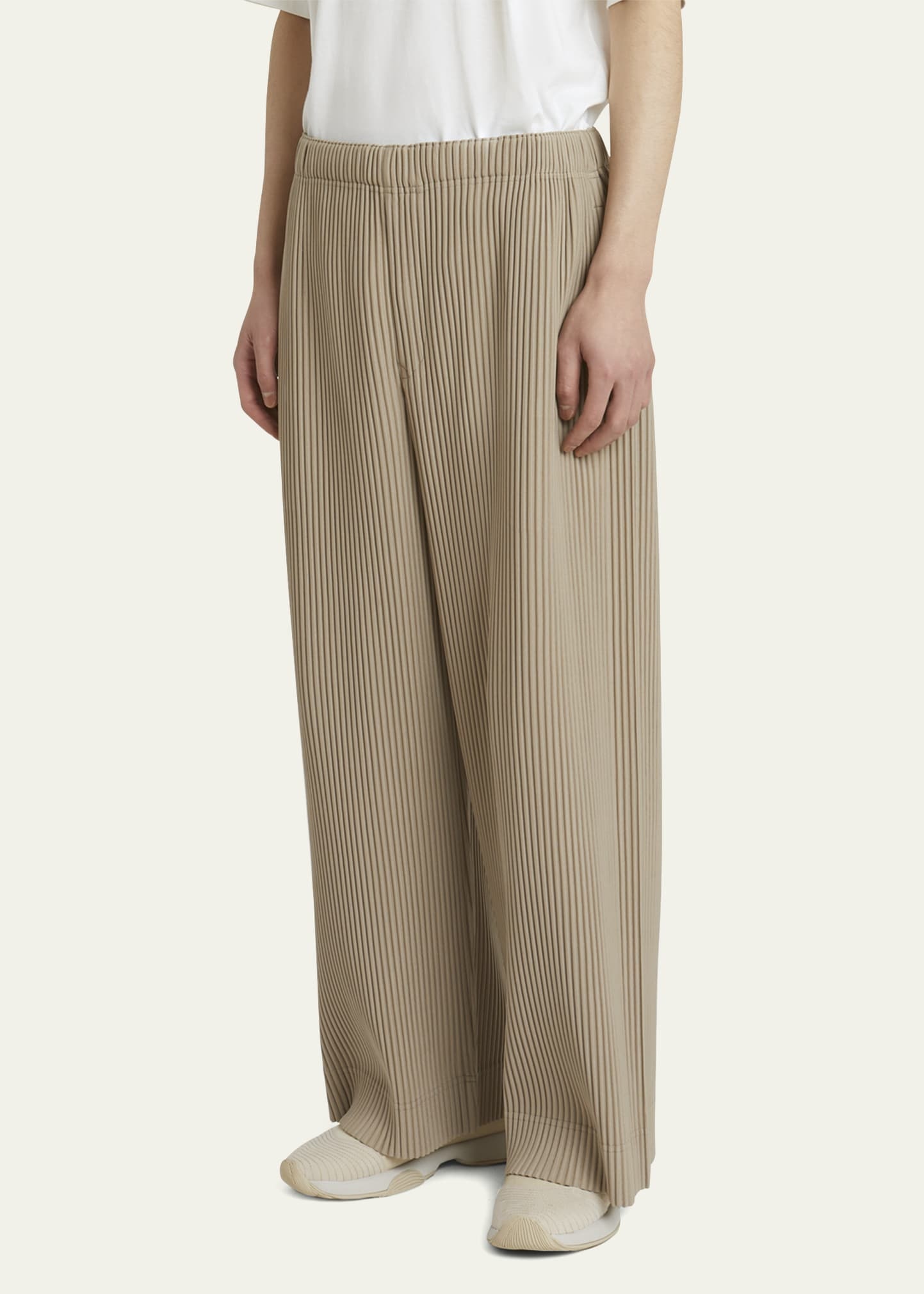 Men's Pleated Wide-Leg Pants - 4