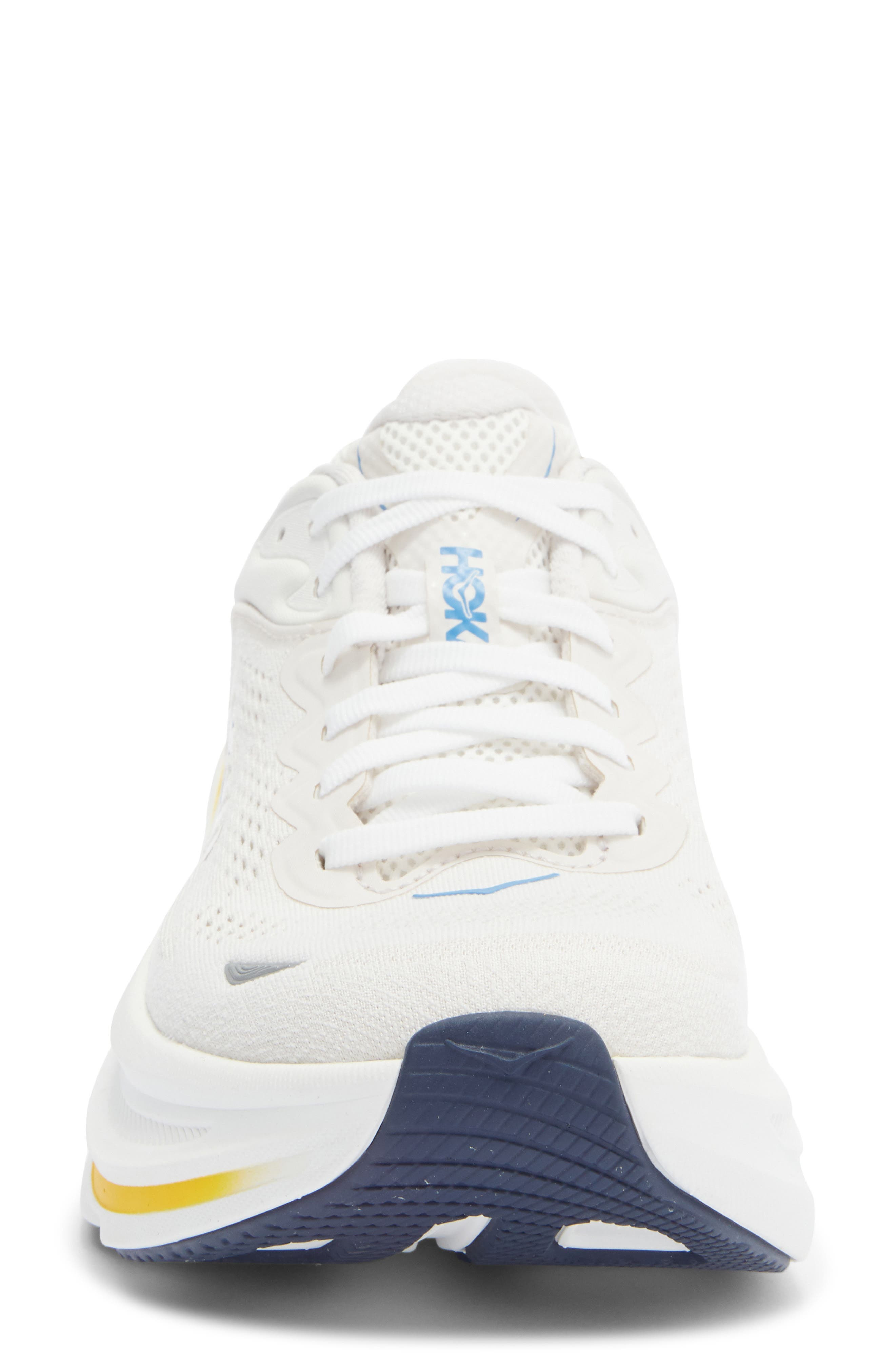 HOKA Bondi 9 Running Shoe in White /Grout at Nordstrom - 4
