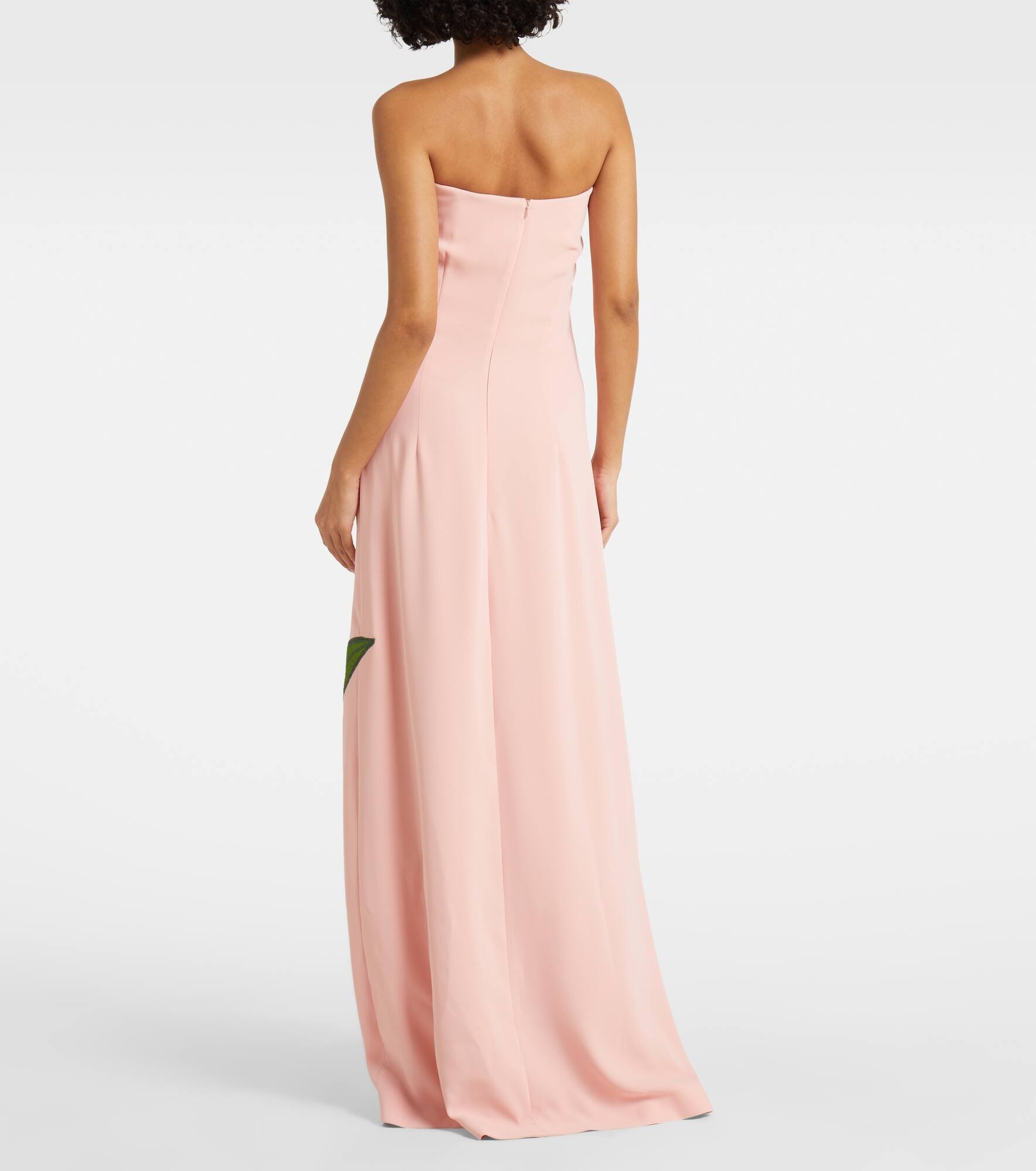 Margita floral crêpe corset gown - 3