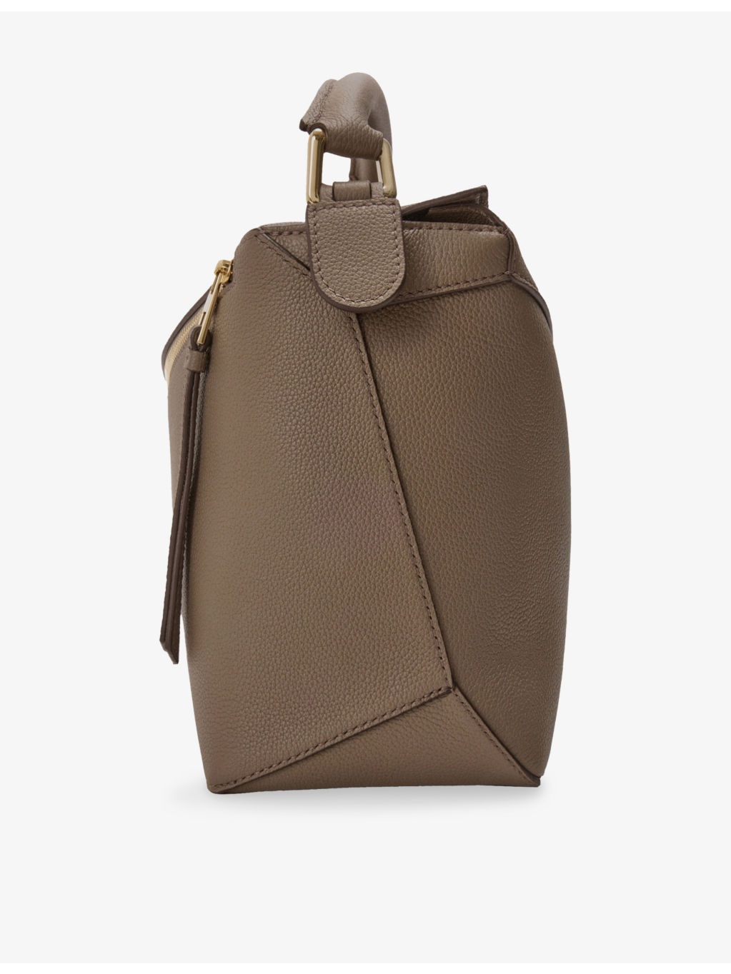 Puzzle Edge Medium Leather Shoulder Bag - 7