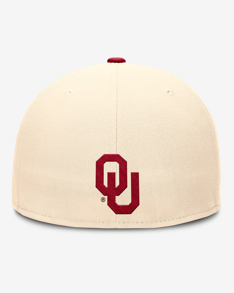Jordan Oklahoma Sooners Primetime True Men's Jordan Brand Dri-FIT College Fitted Hat outlook