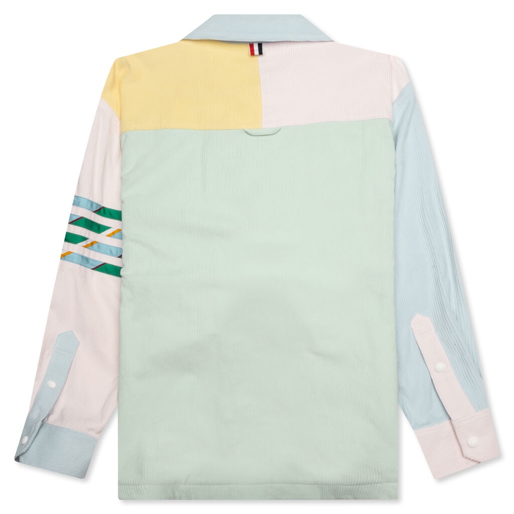 FUNMIX CORDUROY 4BAR SHIRT JACKET - LIGHT GREEN - 2