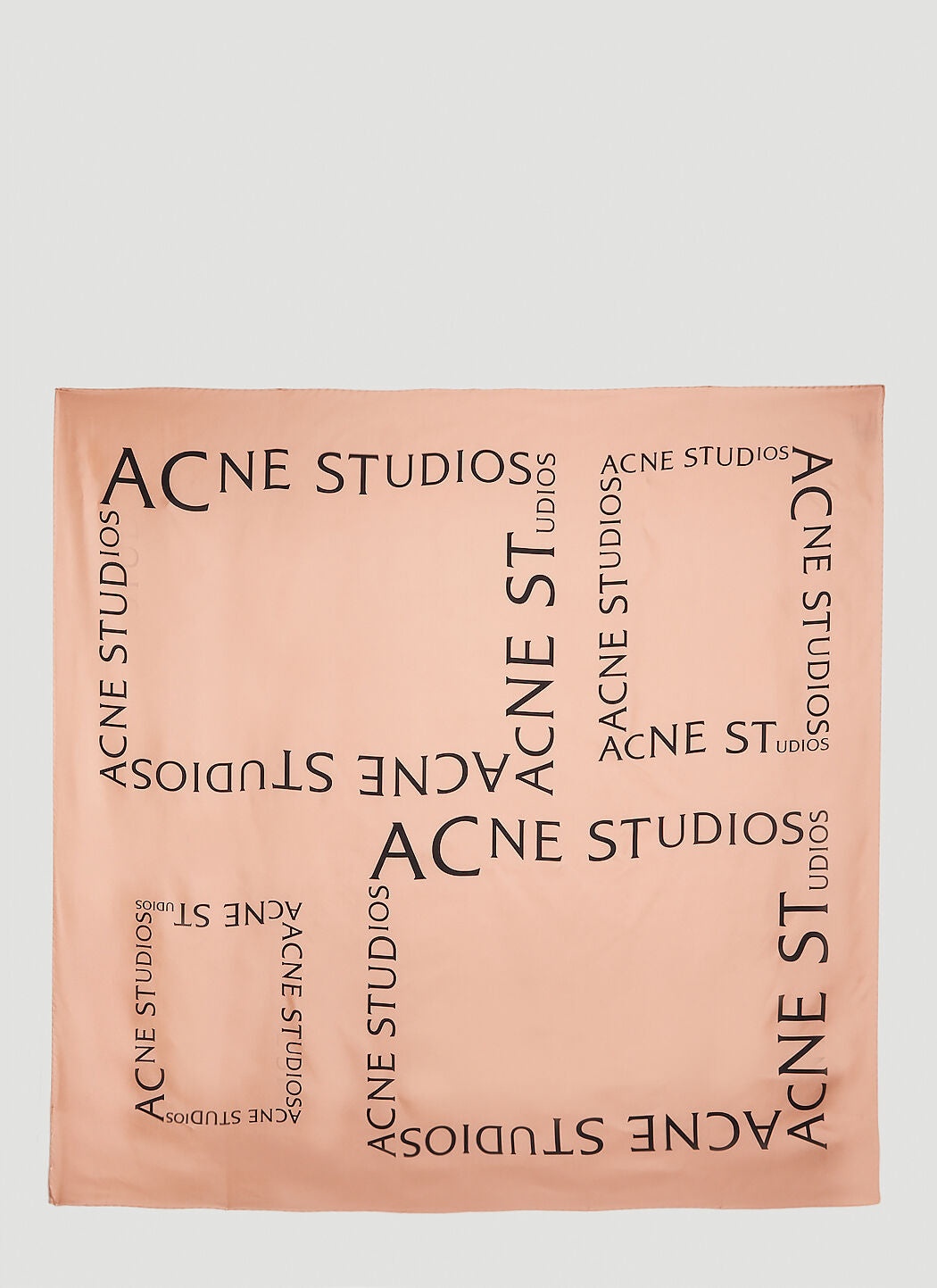 Acne Studios Women Logo Print Sqaure Scarf - 1