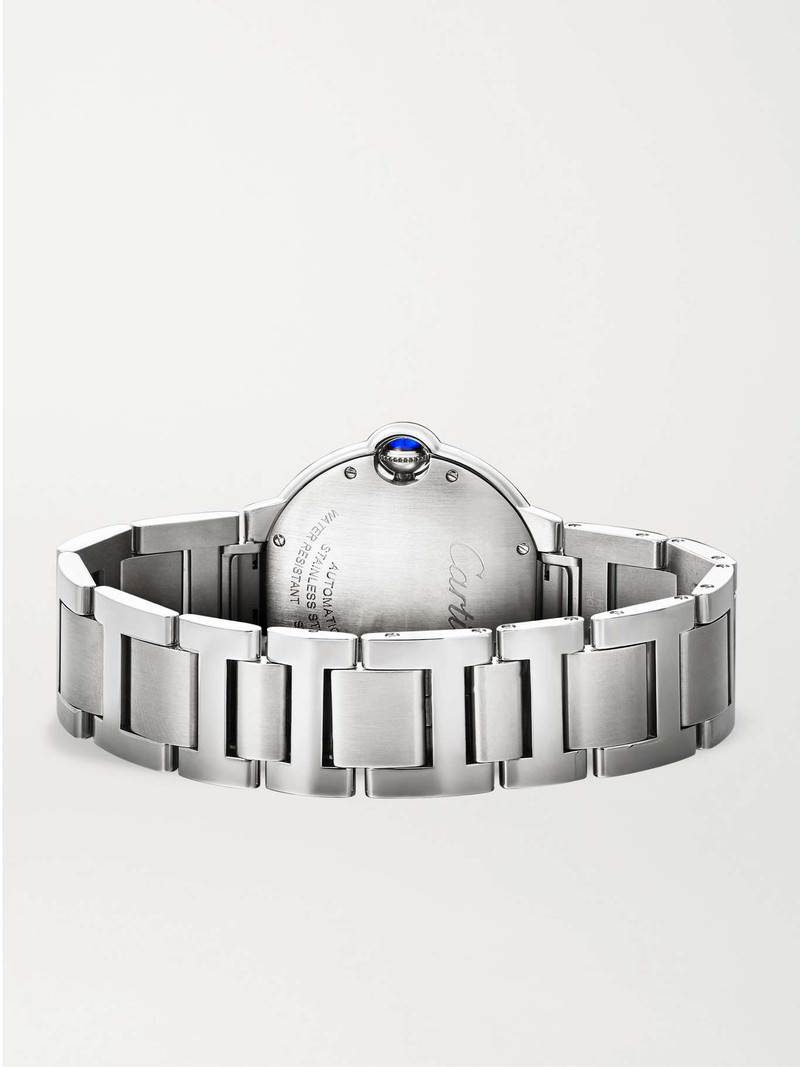 Ballon Bleu de Cartier Automatic 36mm stainless steel and diamond watch 6