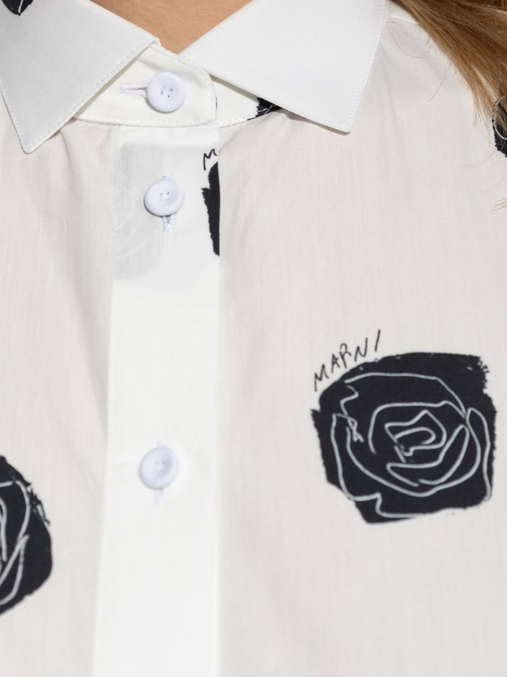 floral-print shirt - 5