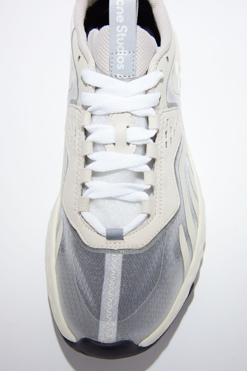 Lace-up sneakers - White/ivory/ivory 5