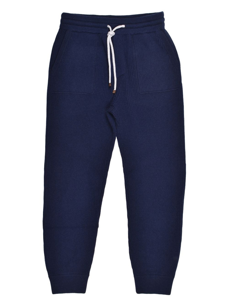 ribbed drawstring track pants 1
