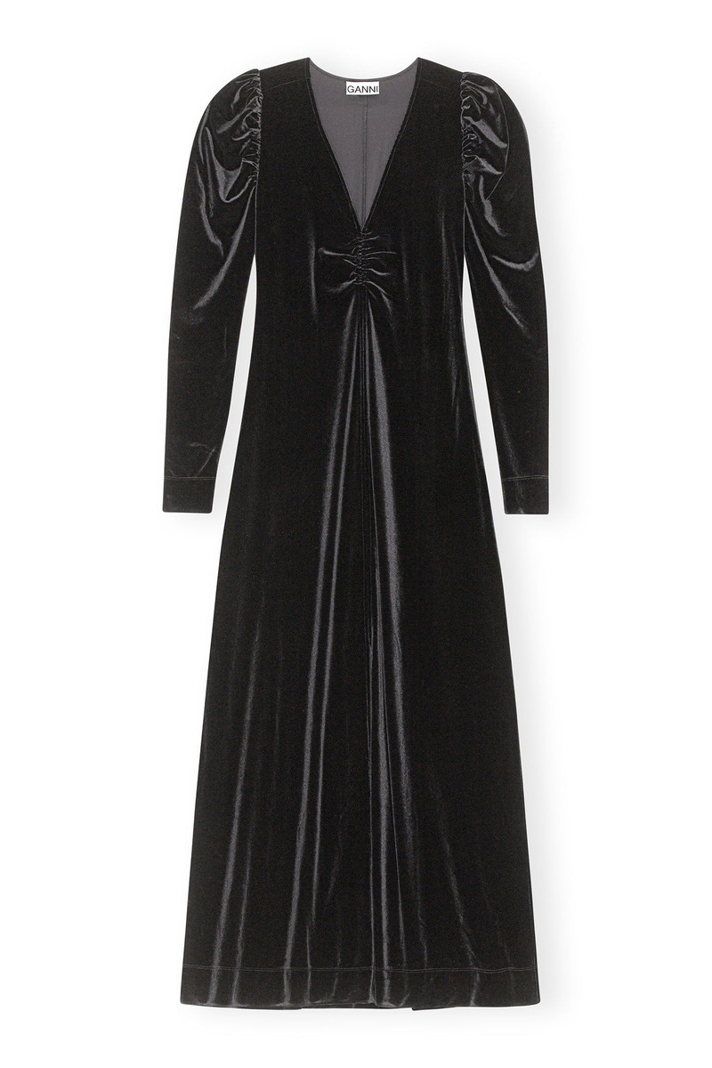 LONG VELVET DRESS 1