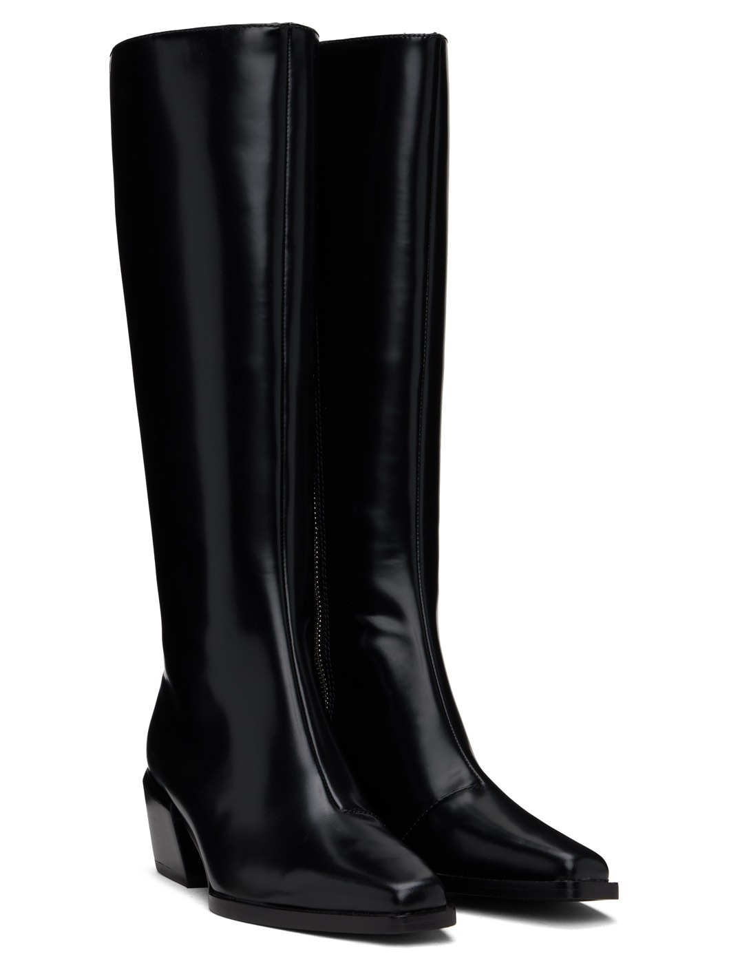 Black Joni Knee High Tall Boots - 4