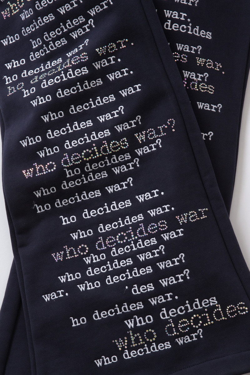 WHO DECIDES WAR WDW SCRIPTURE SWEATPANTS outlook