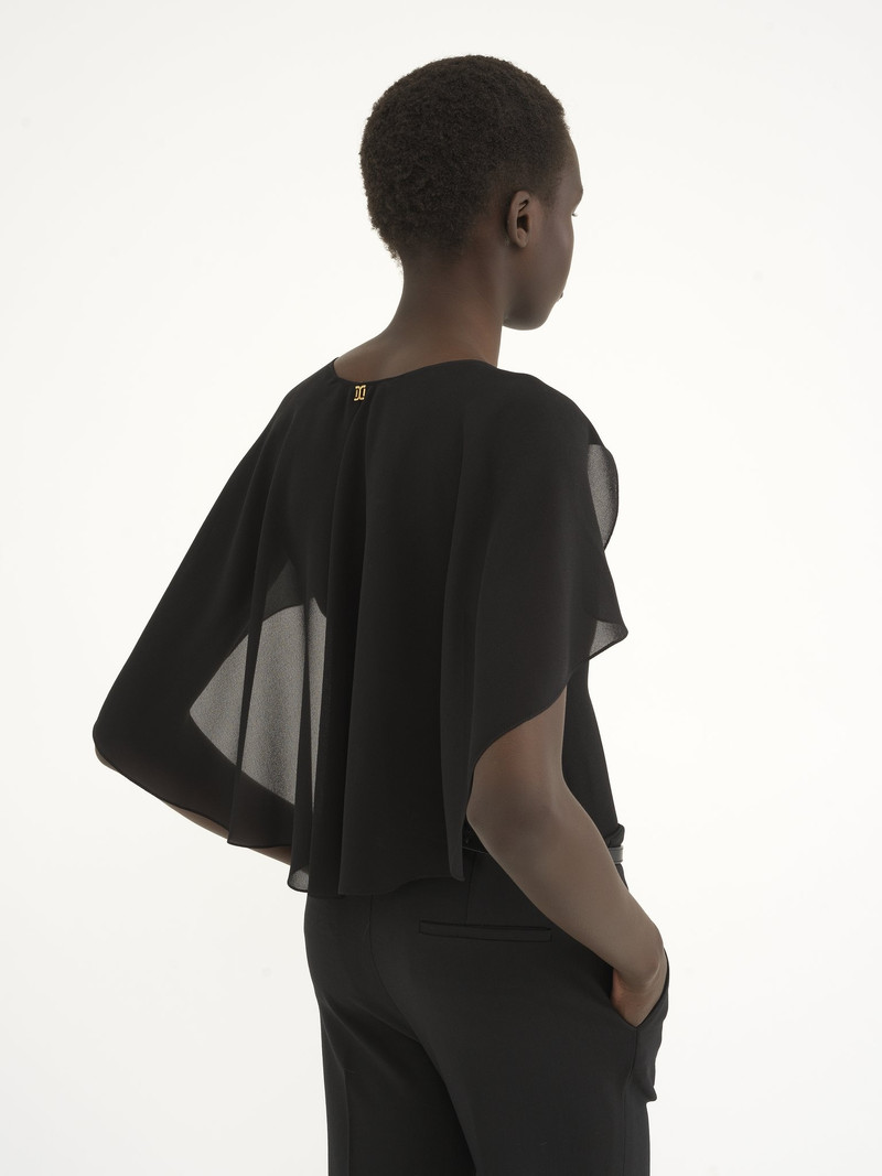 CAPE TOP IN SILK GEORGETTE 5