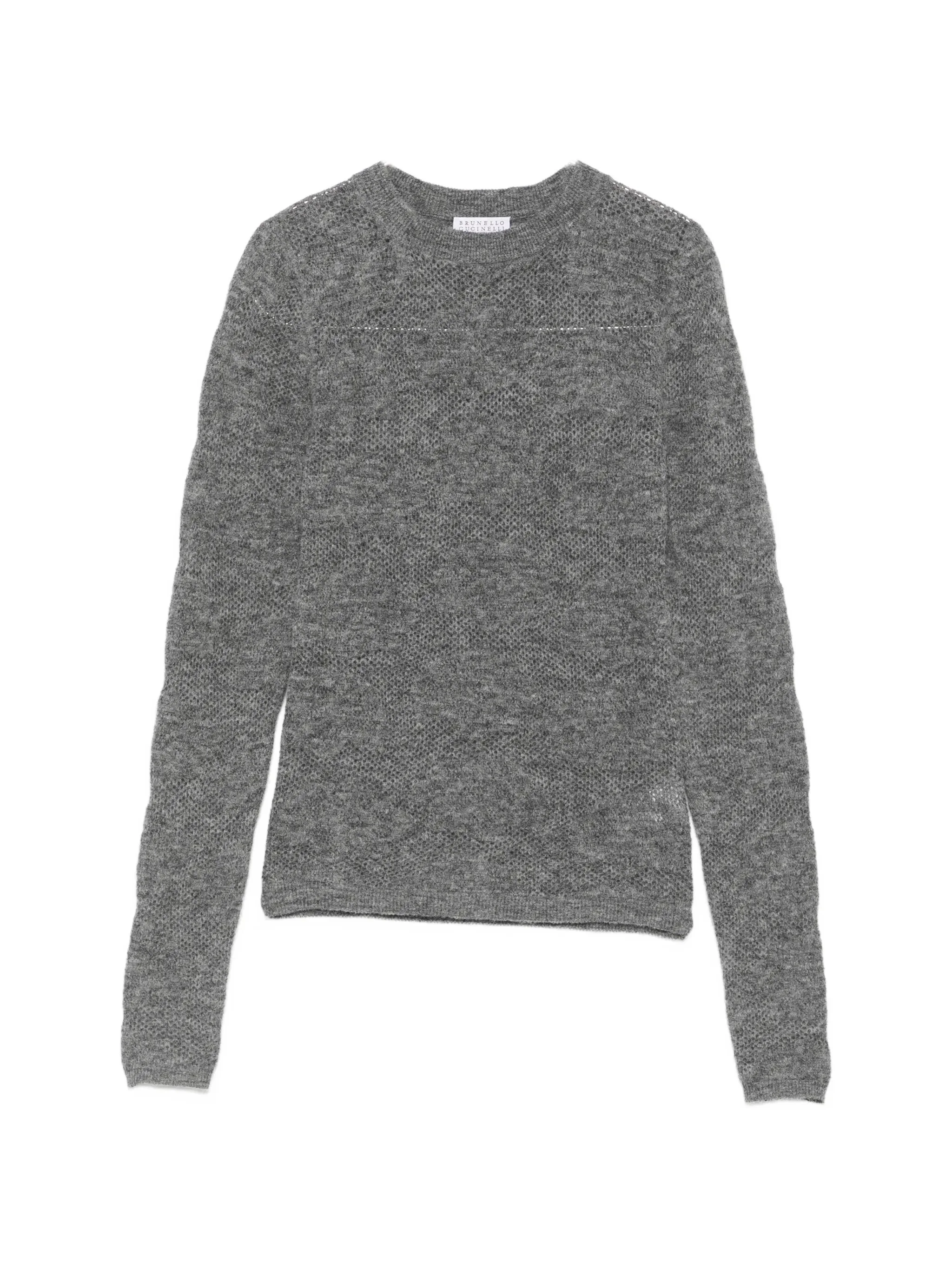 Brunello Cucinelli Open-knit Long-sleeve Sweater - 1