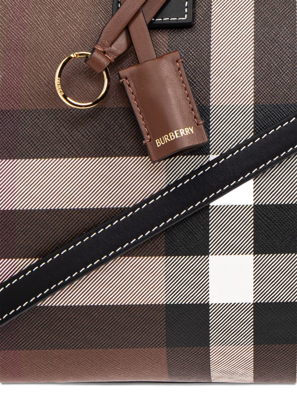medium Check satchel bag - 6