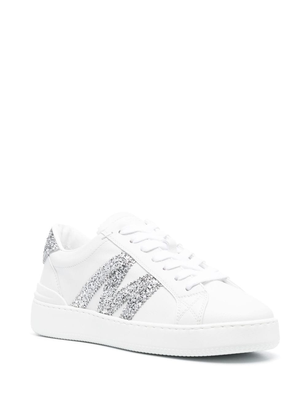 Monaco glitter-embellished sneakers - 2