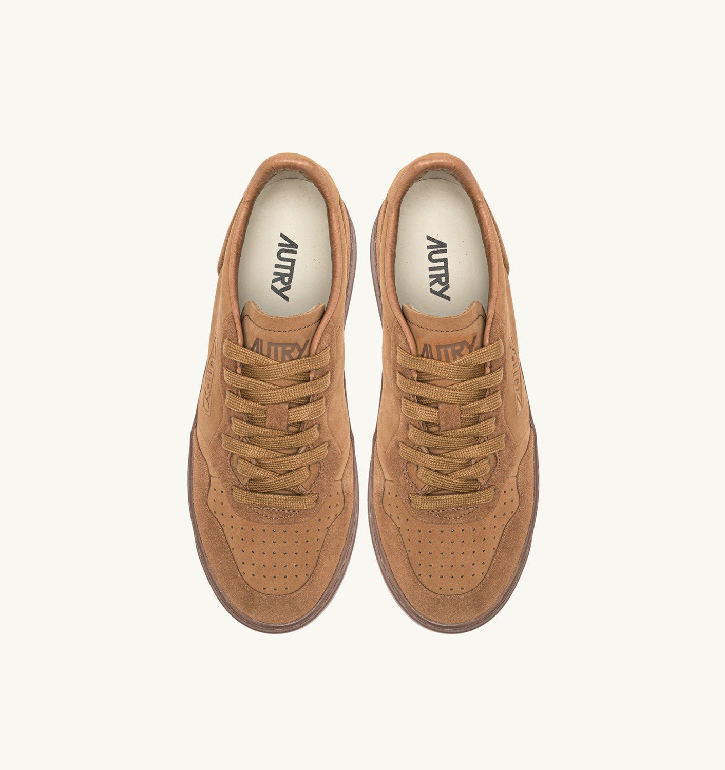 MEDALIST LOW SNEAKERS IN BROWN SUGAR NUBUCK LEATHER AND SUEDE - 6