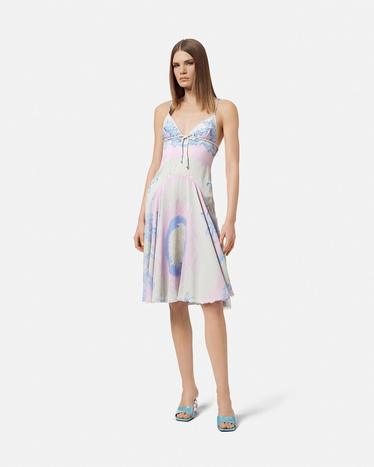 Cameo Silk Flowy Midi Dress - 4