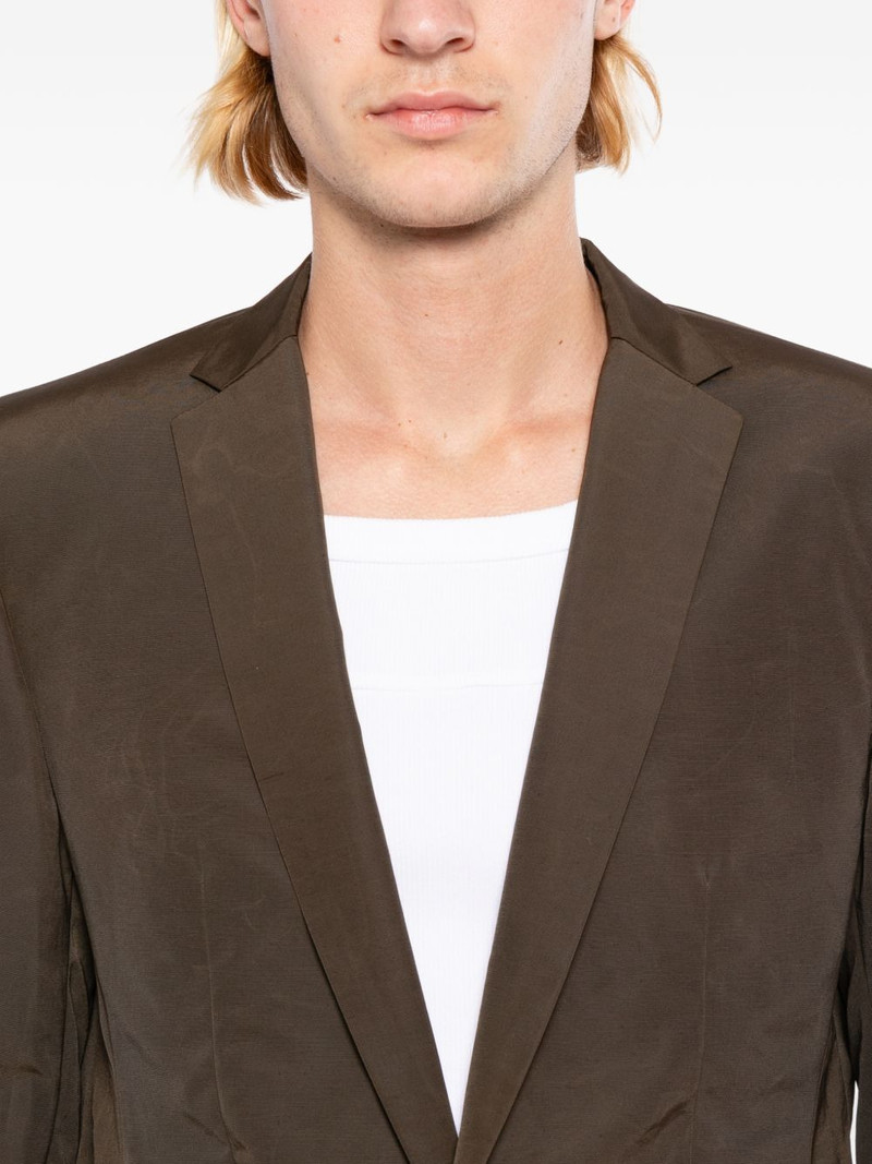 V-neck single-breasted blazer 5