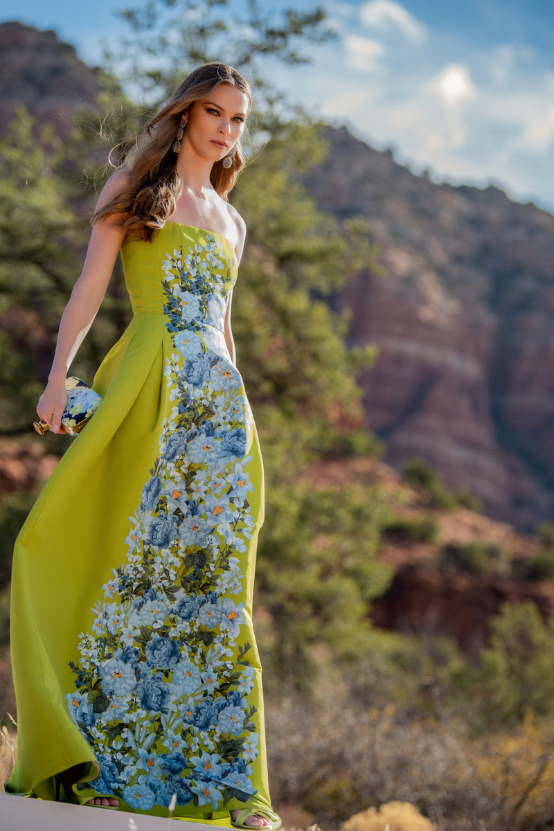 SACHIN & BABI LARISA GOWN - PERIDOT CASCADE outlook