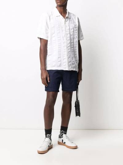 Universal Works flared denim shorts outlook