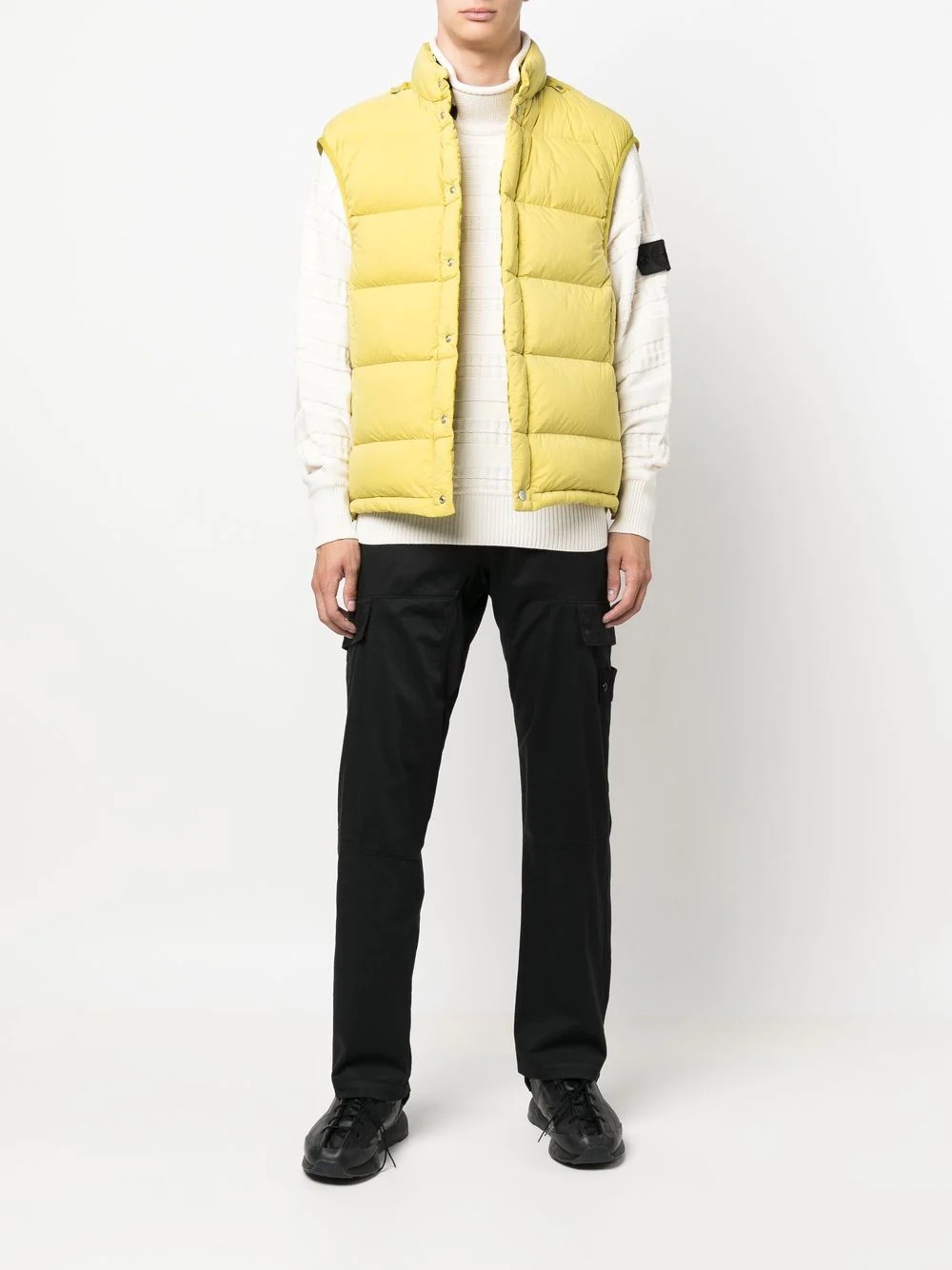 padded-design gilet - 2