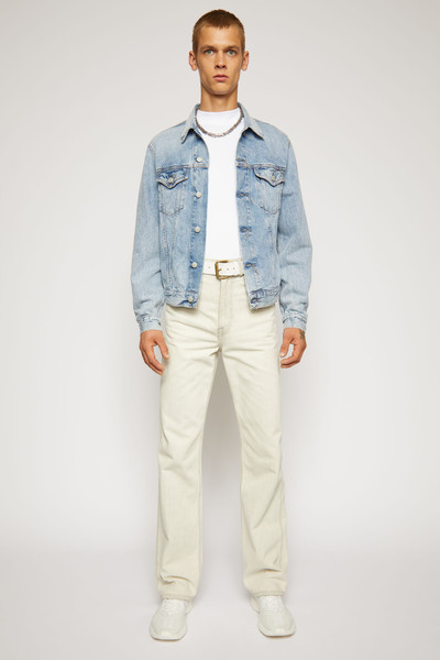 Acne Studios Slim fit denim jacket light blue outlook