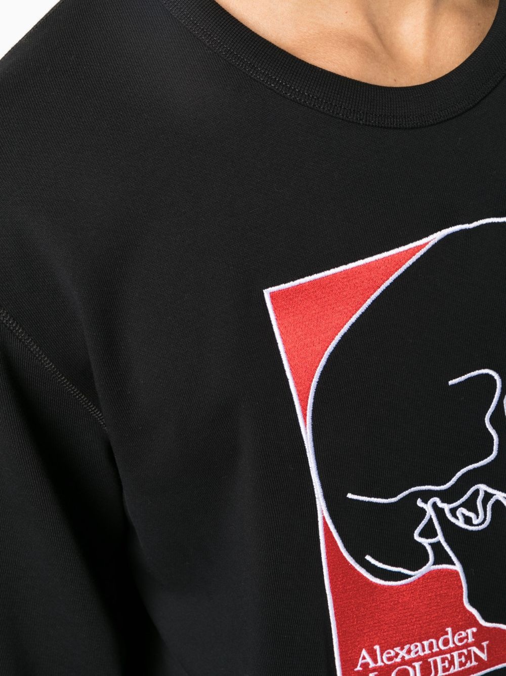 Alexander McQueen skull-print cotton sweatshirt | REVERSIBLE