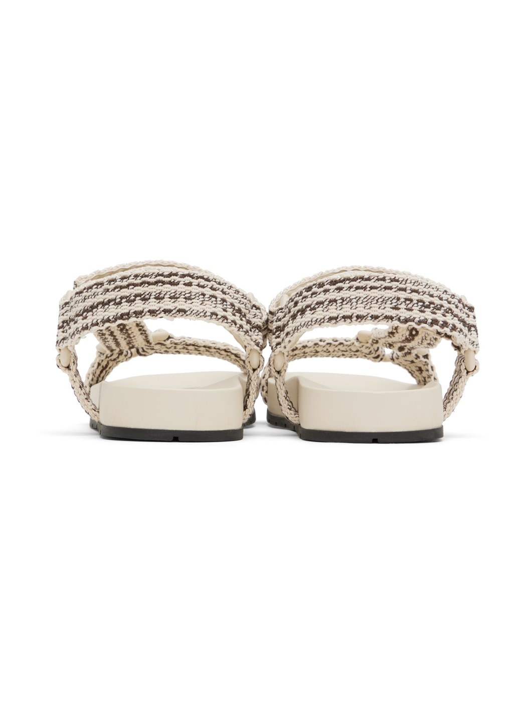 Off-White & Brown Trip Sandals - 2