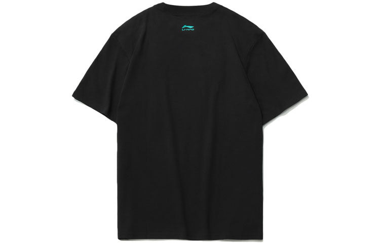Li-Ning Graphic Loose Fit T-shirt 'Black' AHSR075-2 - 2