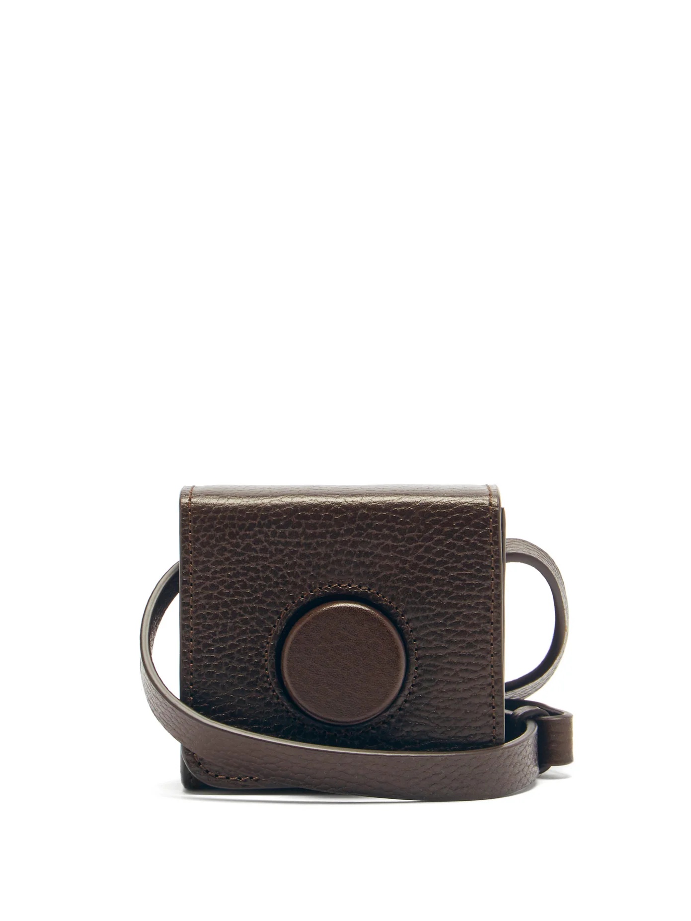 Camera mini grained-leather cross-body bag - 1