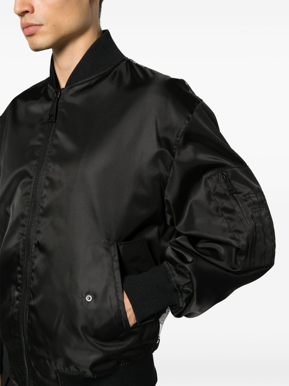 baroque-print bomber jacket - 5
