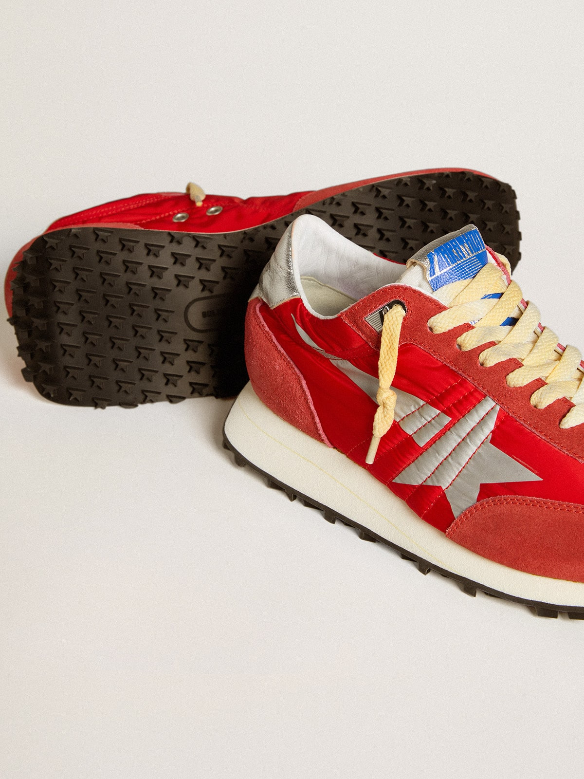 Men’s Marathon with red nylon upper and silver star - 4