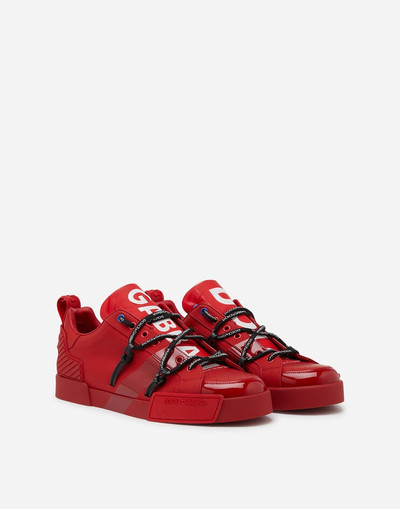 Dolce & Gabbana Portofino sneakers in calfskin and patent leather outlook