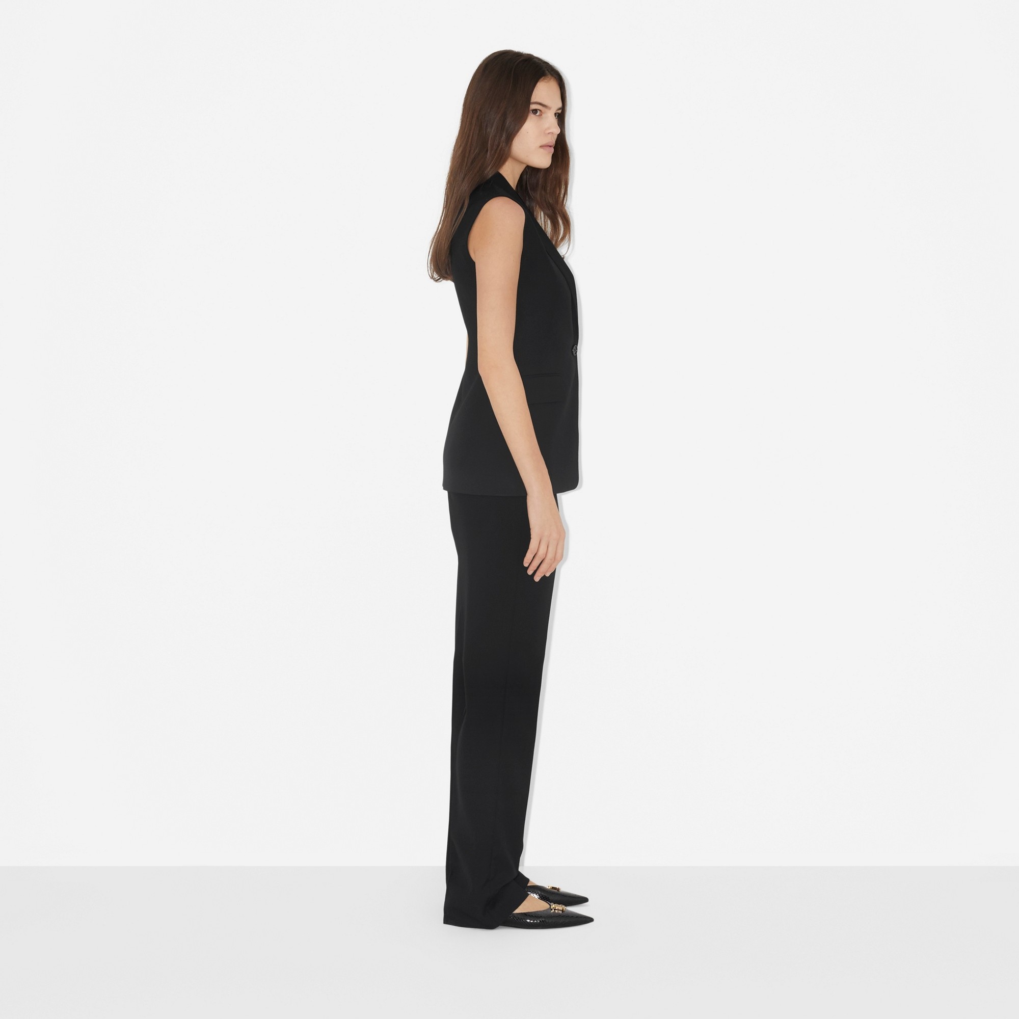 Wool Twill Tailored Trousers - 3