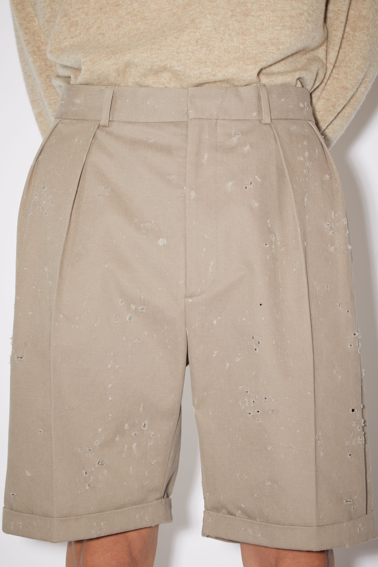 Tailored shorts - Mushroom beige - 6