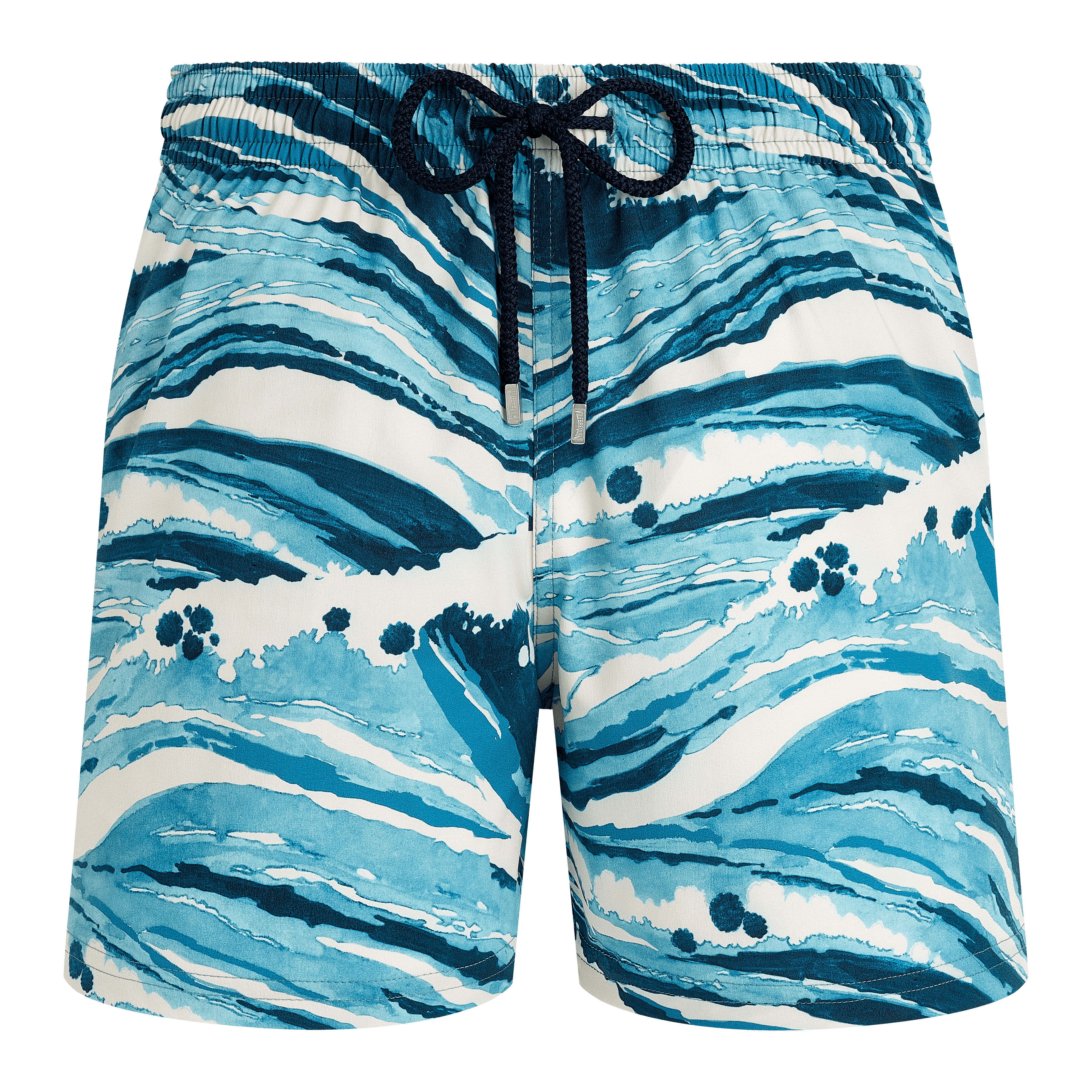 Men Stretch Swim Trunks Wave - Vilebrequin x Maison Kitsuné - 1