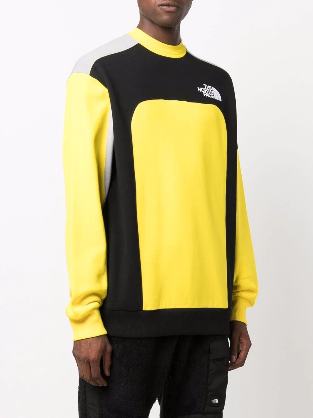 colour-block panelled sweatshirt - 3