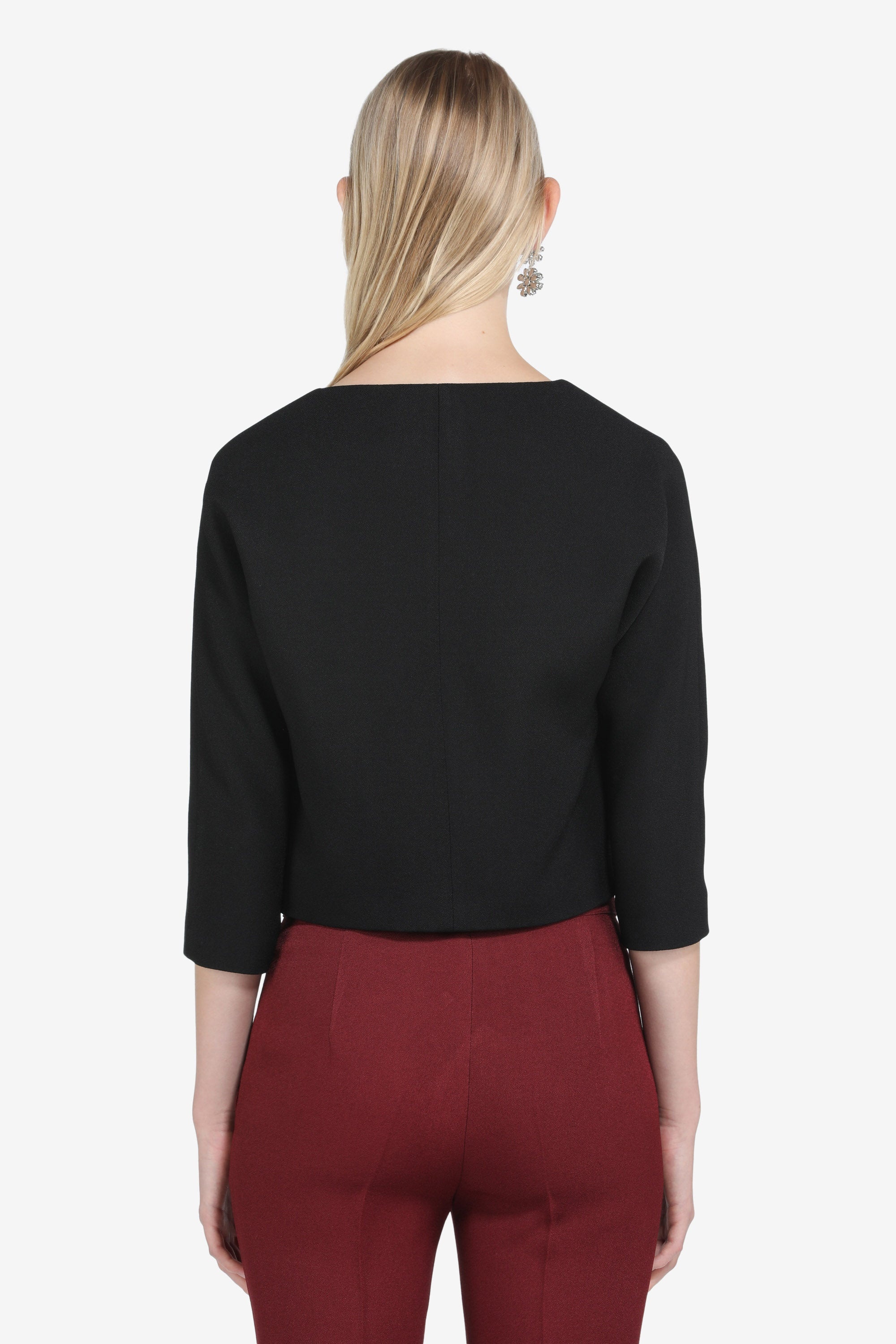 SINGLE-BREASTED CROPPED BLAZER - 2