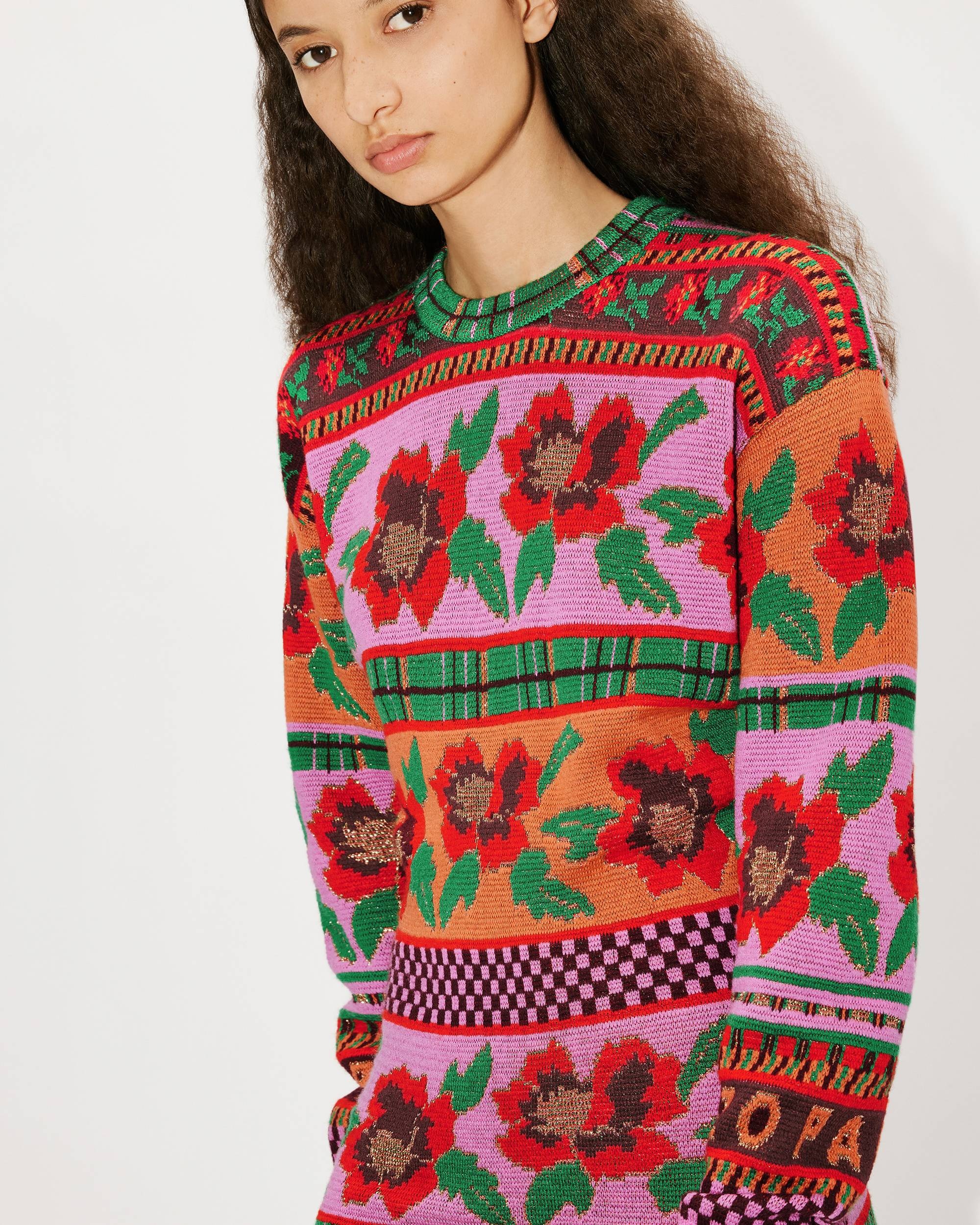 'Fair Isle' wool jumper dress - 3