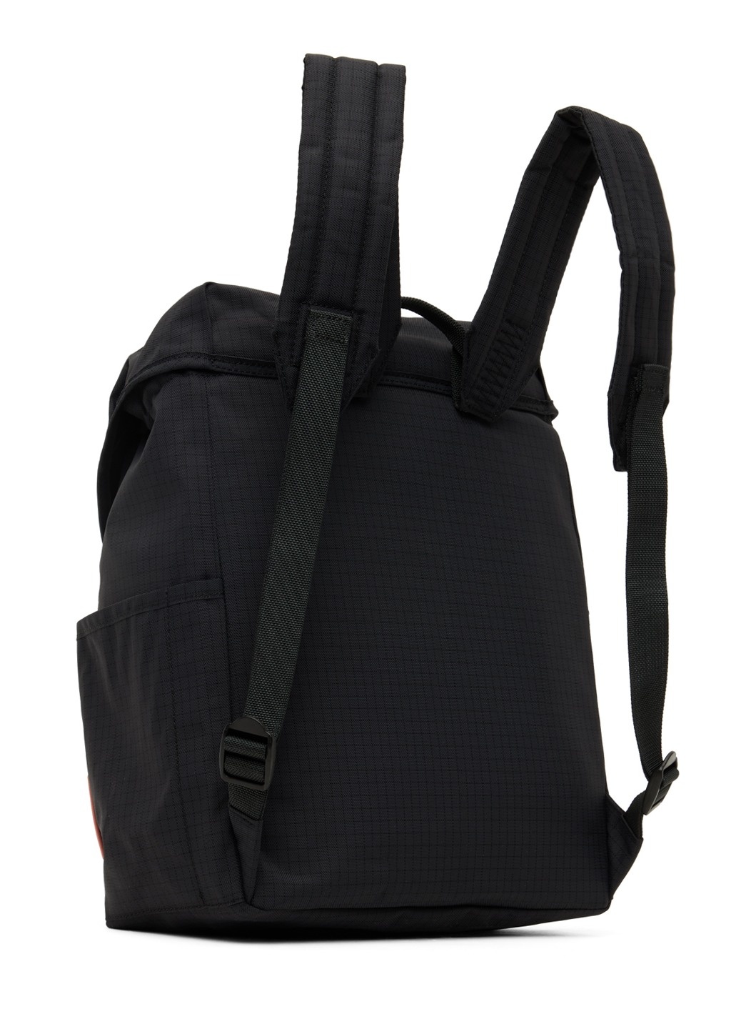 Black Ripstop Nylon Backpack - 3