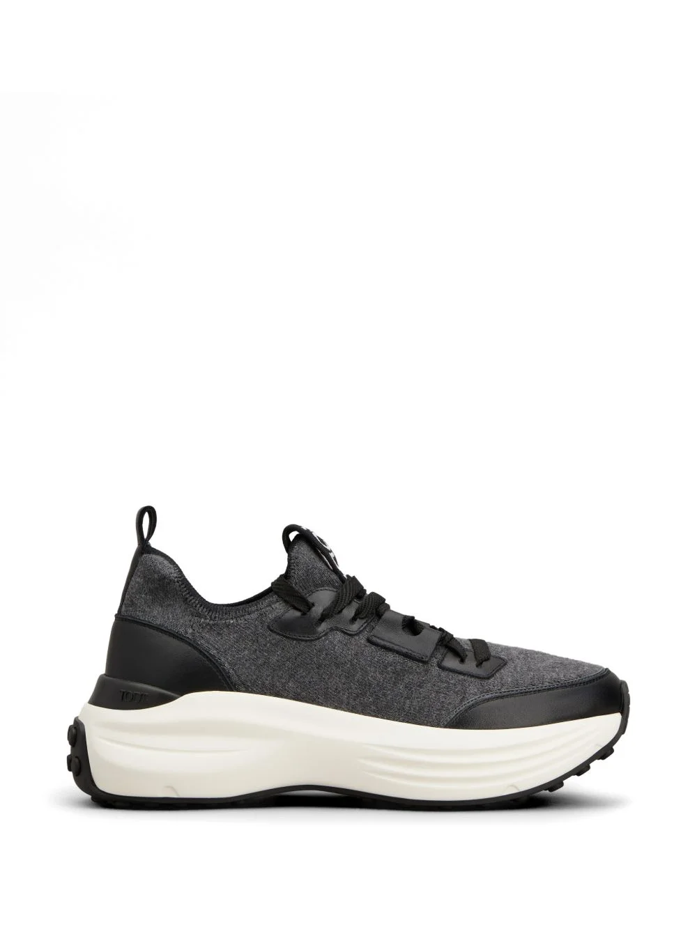 lace-up fastening panelled sneakers - 1