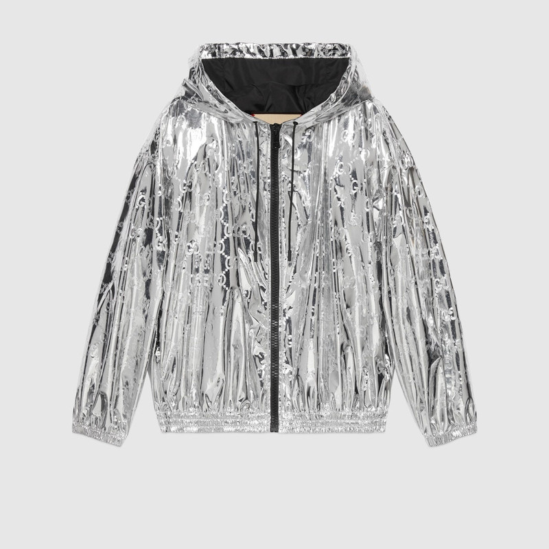 GG embossed fabric bomber jacket 1