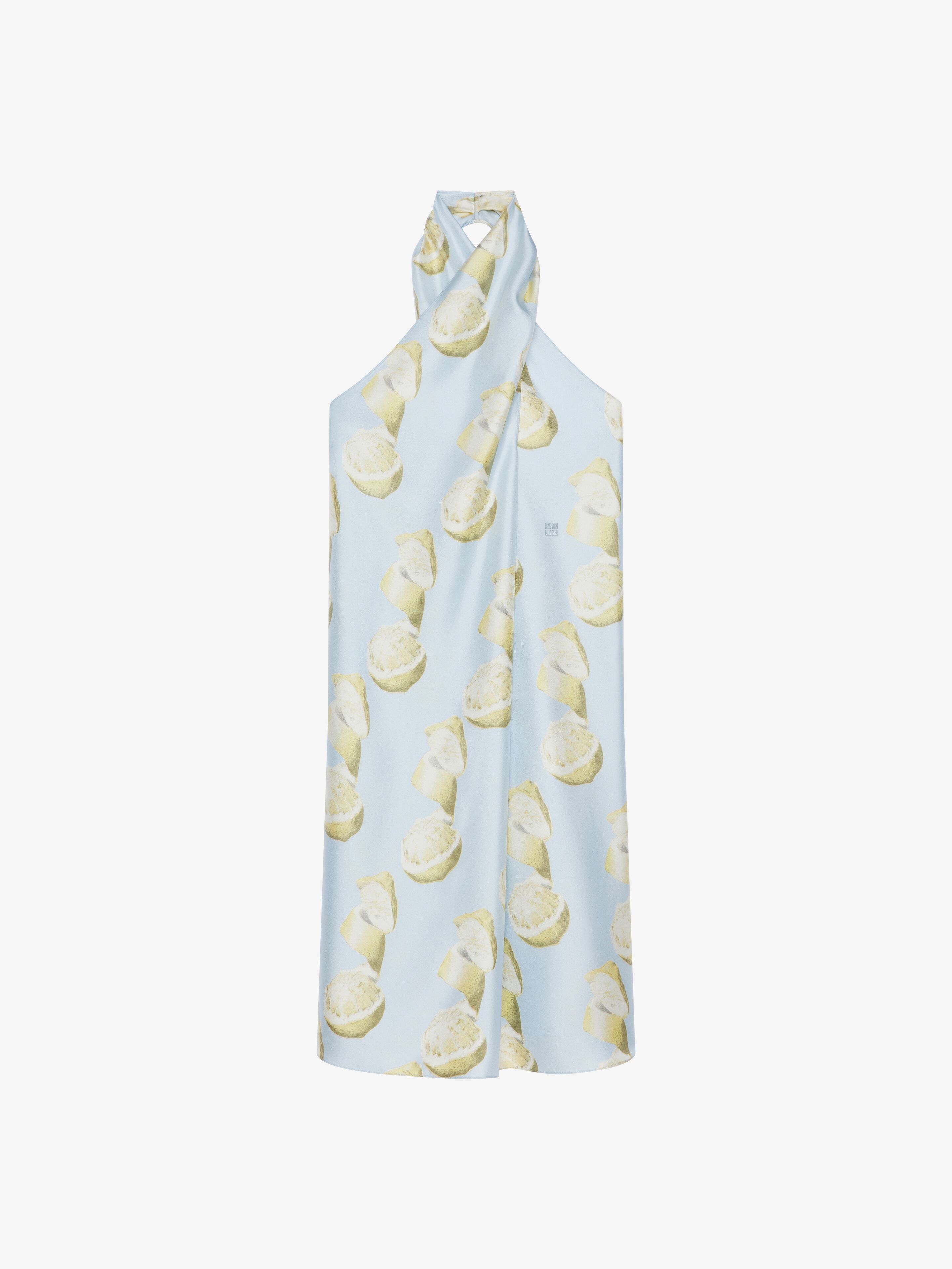 PRINTED DRESS IN SILK - 1